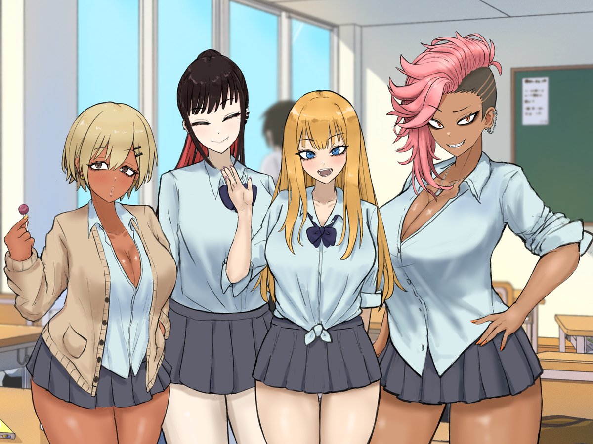 次作のCG集のキャラ
ギャル三昧です 