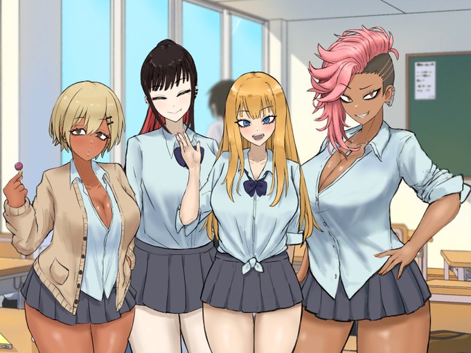 次作のCG集のキャラ
ギャル三昧です 