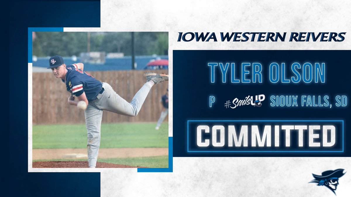 I am super excited to share my commitment to <a href="/IowaWesternCC/">Iowa Western</a> @ReiverBaseball 🔵⚪️. Through baseball, I’ve met so many great coaches and teammates, and I can’t wait to be a Reiver.  Thank you to God, my family and every coach for helping and encouraging me. #SailsUp