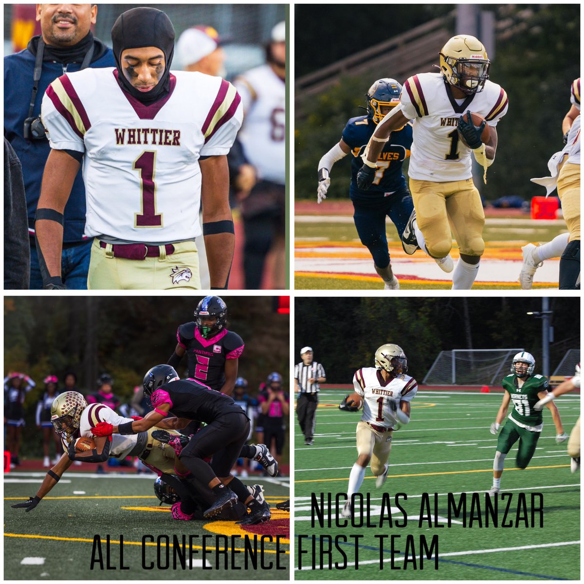 Blessed to be named CAC all conference first team RB. Thank you to all my coaches and those who guided me on this journey, it’s been one hell of a ride! Onto the next, still looking for a place to call home.