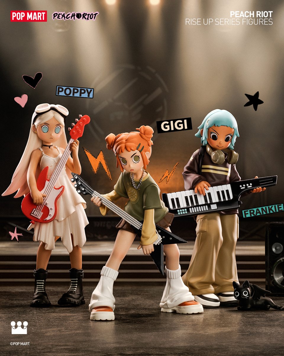 Now, Gigi, Poppy, and Frankie are ready to step on the stage and