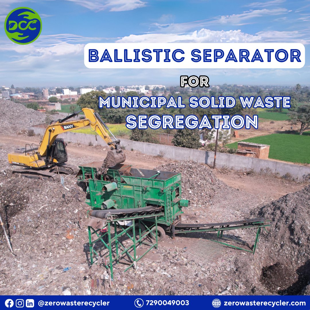 dcczerowaste's tweet image. 🌿🌀DCC Group&apos;s Ballistic Separator is hard at work, sorting waste for a greener, cleaner future.🗑💚 Let&apos;s embrace innovation and sustainable solutions together.♻🌏🌱🔍
.
#BallisticSeparator #MSW #Biomining #WasteToResource #WasteDiversion #Zerowasterecycler #DCCinfra