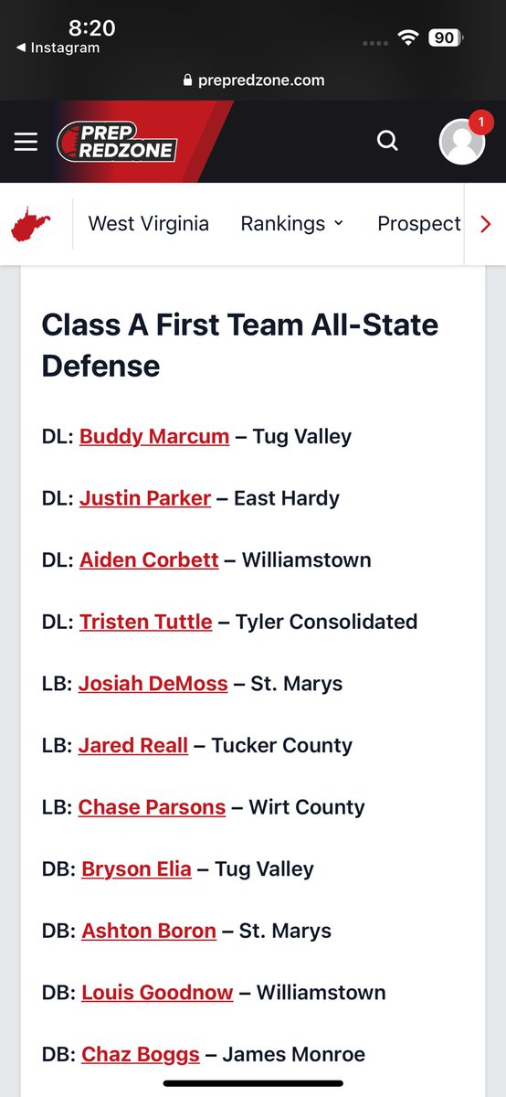 Tristen Tuttle (@tristentut) on Twitter photo Thank you <a href="/PrepRedzoneWV/">Prep Redzone West Virginia</a> for naming me first team All-State Defensive roster!! Thank you <a href="/PrepRedzoneWV/">Prep Redzone West Virginia</a> for naming me first team All-State Defensive roster!!
