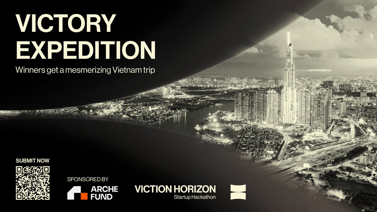BuildOnViction's tweet photo. 🏆 Alongside the remarkable $300K prize, a rewarding surprise awaits Viction Horizon Startup Hackathon participants. Introducing the Victory Expedition, an exclusive Vietnam tour designed specifically for our outstanding finalists with @ArcheFund as your sponsor.

Let's dive into the exciting itinerary of the Victory Expedition: 
🌟 Day 01 - Embrace New Spaces:
- Take an exclusive office tour at @ninetyeight_hq.
- Discover the vibrant city of Ho Chi Minh.
- Engage in networking over a delightful dinner.

🌟 Day 02 - Dive Deep into Business:
- Learn from industry experts at @BuilderSpace_.
- Gain insights from winners and participate in panel discussions.
- Connect with influential KOLs, managers, C-level executives, and many builders.
- Elevate your network at our exclusive VIP Networking Party.

🏆 Submit your project by December 27th, 2023 at: https://t.co/XkbOZSvQJL

🏆 More information about Viction Horizon Startup Hackathon: https://t.co/A782uPzjFH

#VictionHorizon #VictoryExpedition