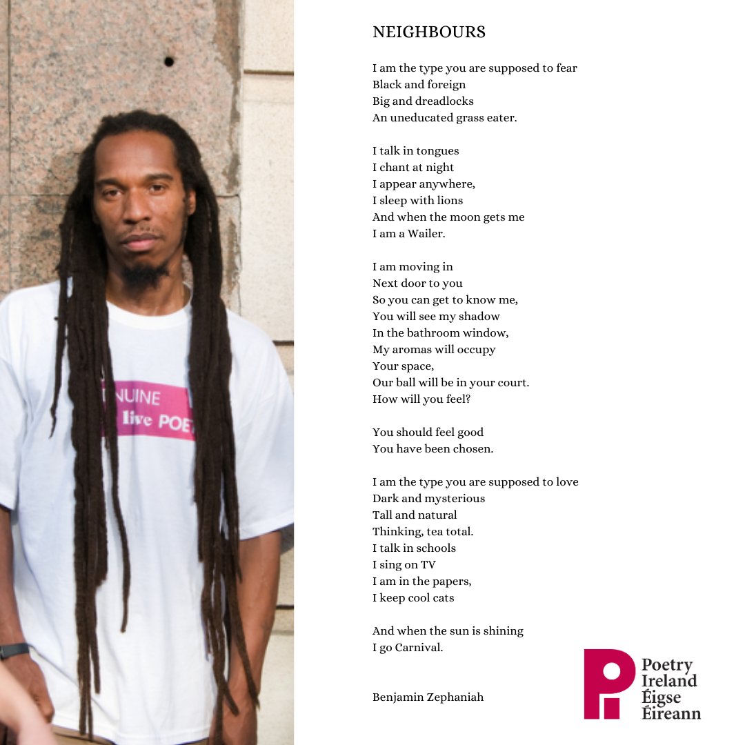 poetryireland's tweet photo. We are deeply saddened by the passing of great poet and storyteller Benjamin Zephaniah. May his words forever echo in the corridors of literature, reminding us of the enduring power of poetry to shape, enlighten &amp; unite.

Image source: /benjaminzephaniah.com © Daniele Mattioli https://t.co/469sfiw0fV