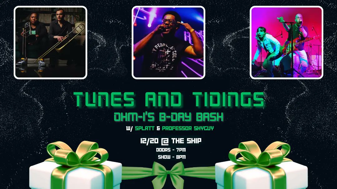 Me, <a href="/KadeshFlow/">Desh @ KCMO</a>, <a href="/ProfessorShyguy/">Professor Shyguy ➡️ ColossalCon East</a>.

December 20 @ The Ship, KCMO. 

Birthday show. 👀