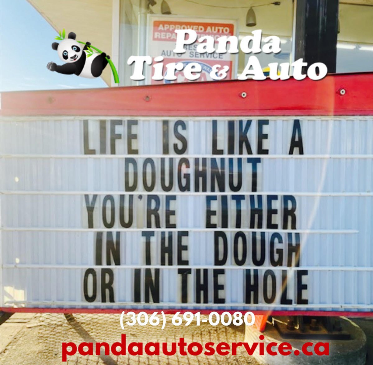 Donut go breaking my heart (I couldn’t if I fried).

Have a great weekend Moose Jaw.

Call 306-691-0080
Book online: pandaautoservice.ca
#moosejaw #pandatire #locallyowned #SmallBusinessEveryDay #supportlocal #MapleLeafBakery #TasteByKatrina