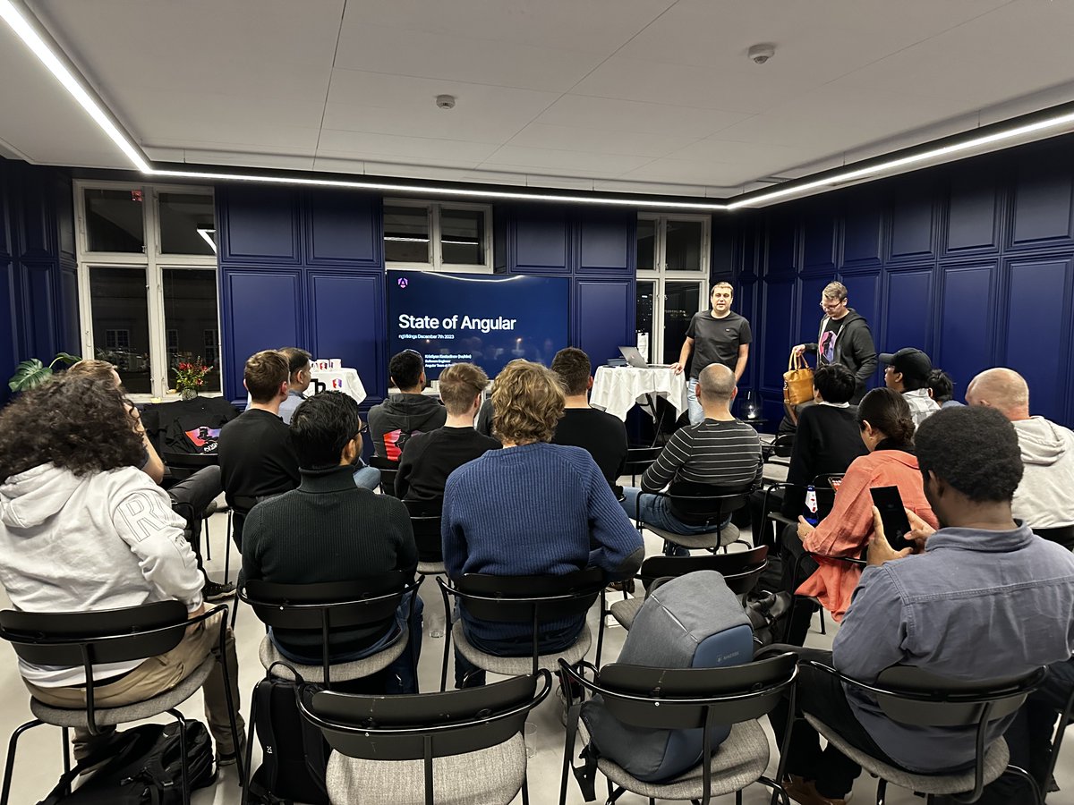 🎉 Special day at #ngCopenhagen meetup - felt like reuniting with friends! 

💻 Highlight: <a href="/_crisbeto/">Kristiyan Kostadinov</a> 's session on <a href="/Angular/">Angular</a> 17 showcased how community feedback shapes the tool.

❤️ Thanks to all who joined, making it more than just a meetup!