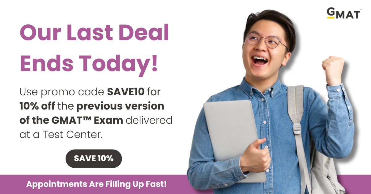 OfficialGMAT on X: Offer extended! Your chance to save 10% on the