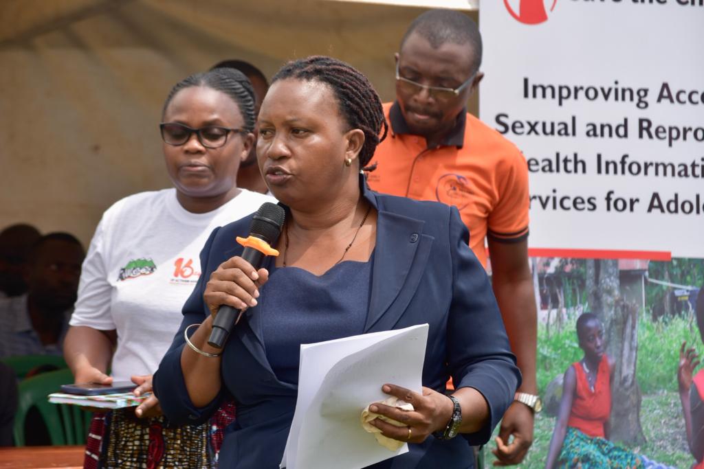 Stop Violence against women and girls. Stake holders arising in the fight against ending violence against women and girls today in Kitswamba Subcounty as the District commemorates 16 days of activism against ending violence against women and girls.