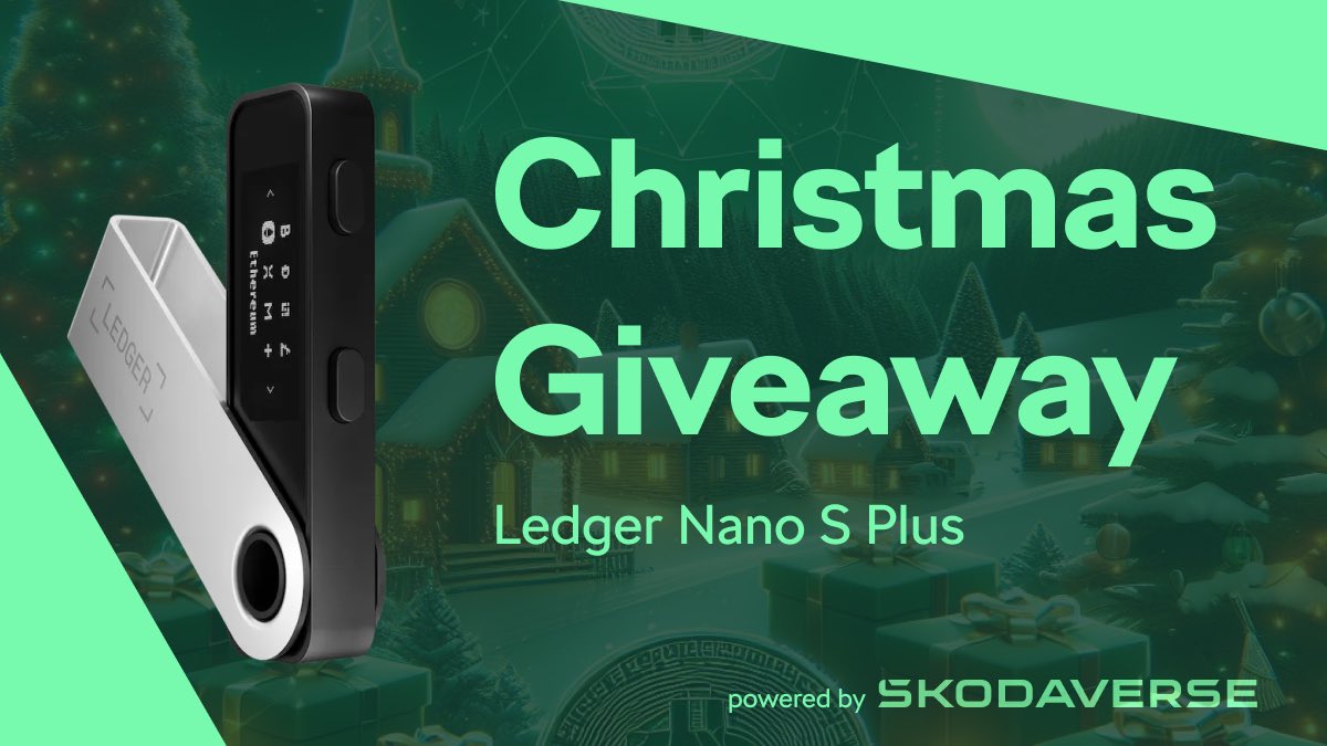 skodaverse's tweet image. 🎄 🎁 CHRISTMAS GIVEAWAY 🎄 🎁
 
As a thank you to our Škodaverse community, we‘re giving away 3 @Ledger wallets!
 
To participate:
💚 Like &amp;amp; Repost
🤝 Tag 3 friends
🔔 Follow @skodaverse
 
⏰ Winners announced in 3 days
 
#Christmas #Giveaway