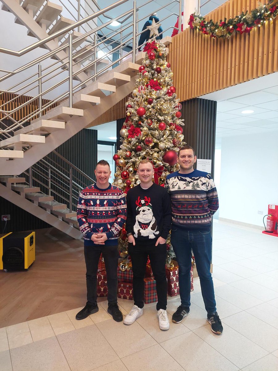 VerisureUK's tweet photo. We’re spreading joy for a good cause this season! Our teams donned their festive Christmas jumpers yesterday to raise funds for Save The Children. Thanks to all who joined in and donated! Together, we can make a difference. #ChristmasJumperDay https://t.co/Ji7jT2NfJc