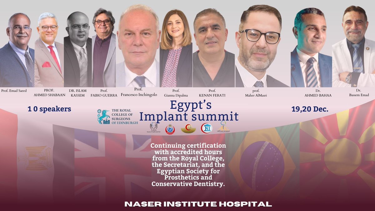 uk_comd's tweet photo. Our Dean, Professor Maher Almasri takes centre stage at Egypt's Implant Summit 2023, sharing insights on "Advances and challenges in tissue regeneration in implant dentistry."
🔗 Learn More: https://t.co/mFTqPd3p28
#CoMD
#ImplantSummit2023
#DentalEducation
#Dentistry
#Dentist https://t.co/XLfOD9la9h