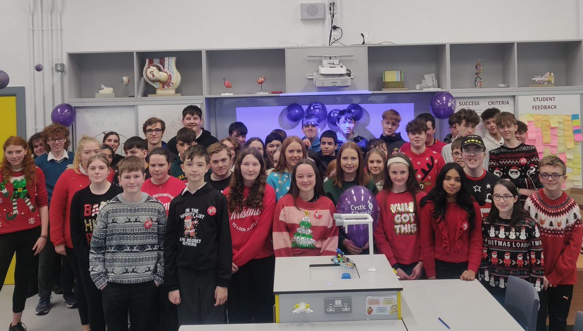 chreagain's tweet photo. Lots of lovely Christmas Jumpers today in aid of @CFGalway Cystic Fibrosis Ireland. Thanks to our students and staff for their support 🎄🎅 https://t.co/efLmblmOyC