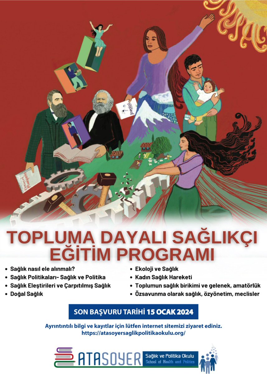 fikretcalagan's tweet photo. Ata Soyer Sağlık ve Politika olitika Okulu' nun "Topluma Dayalı Sağlıkçı Eğitimi Programı" kayıtları başlamıştır https://t.co/3BMNSFaJB6