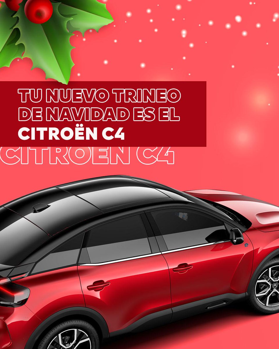 CitroenChile's tweet photo. Lleva tu Citroën C4 envuelto para regalo 🎁 cotízalo en tu concesionario más cercano o en https://t.co/JLIfLXi1Vc ✨

#citroën #citroënchile https://t.co/xpJx0wrXnF
