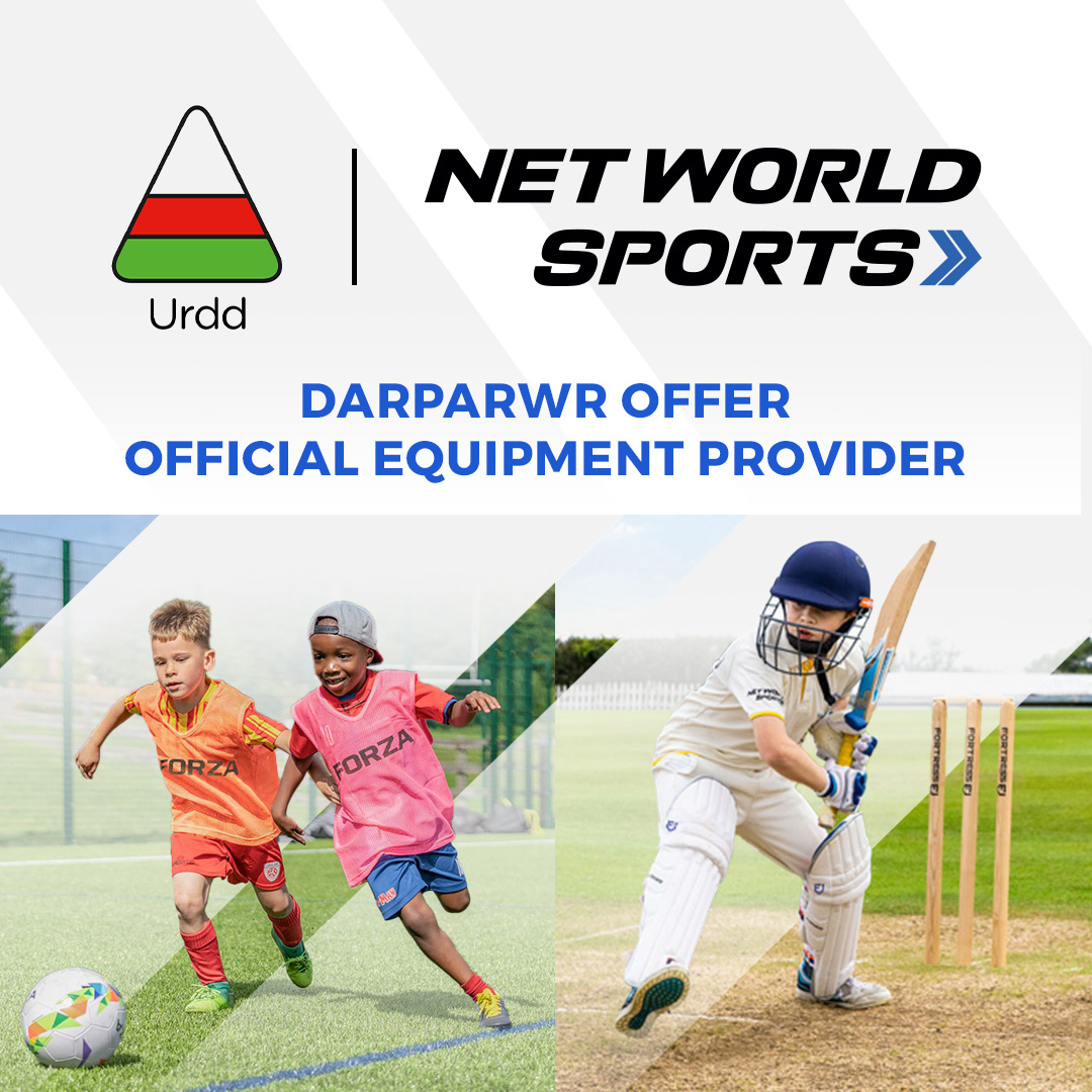 Mae'r adran Chwaraeon yn falch i gyhoeddi partneriaeth newydd gyda @networldsports! Darllenwch fwy am y bartneriaeth ar ein gwefan We're pleased to announce a new partnership with @networldsports. Read more about the partnership on our website bit.ly/UrddxNetWorldS… 🏴󠁧󠁢󠁷󠁬󠁳󠁿⚽️🏐🏏🏀