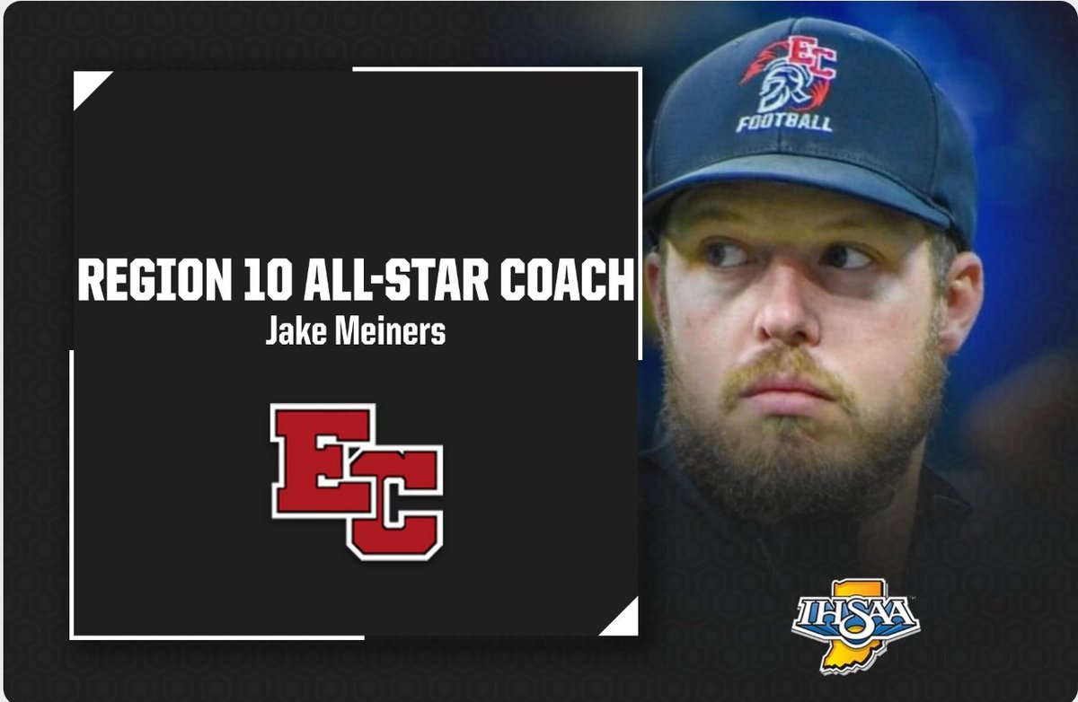 IFCA Region 10 (@ifcaregion10) on Twitter photo We would like to congratulate Coach Meiners on being selected to represent Region 10 as itās All Star Coach! <a href="/EastCentralFB/">East Central Football</a> are Back-to-Back 4A State Champs! Congrats Coach! <a href="/Mr_Meiners/">Jake Meiners</a> <a href="/INFBCoaches/">IFCA</a> We would like to congratulate Coach Meiners on being selected to represent Region 10 as itās All Star Coach! <a href="/EastCentralFB/">East Central Football</a> are Back-to-Back 4A State Champs! Congrats Coach! <a href="/Mr_Meiners/">Jake Meiners</a> <a href="/INFBCoaches/">IFCA</a>