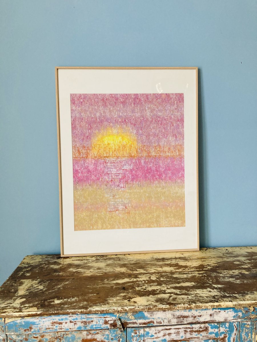 serendipityarty's tweet image. One of @Cory_Haber 365 generative "Sol" sunrises now enlightens our home