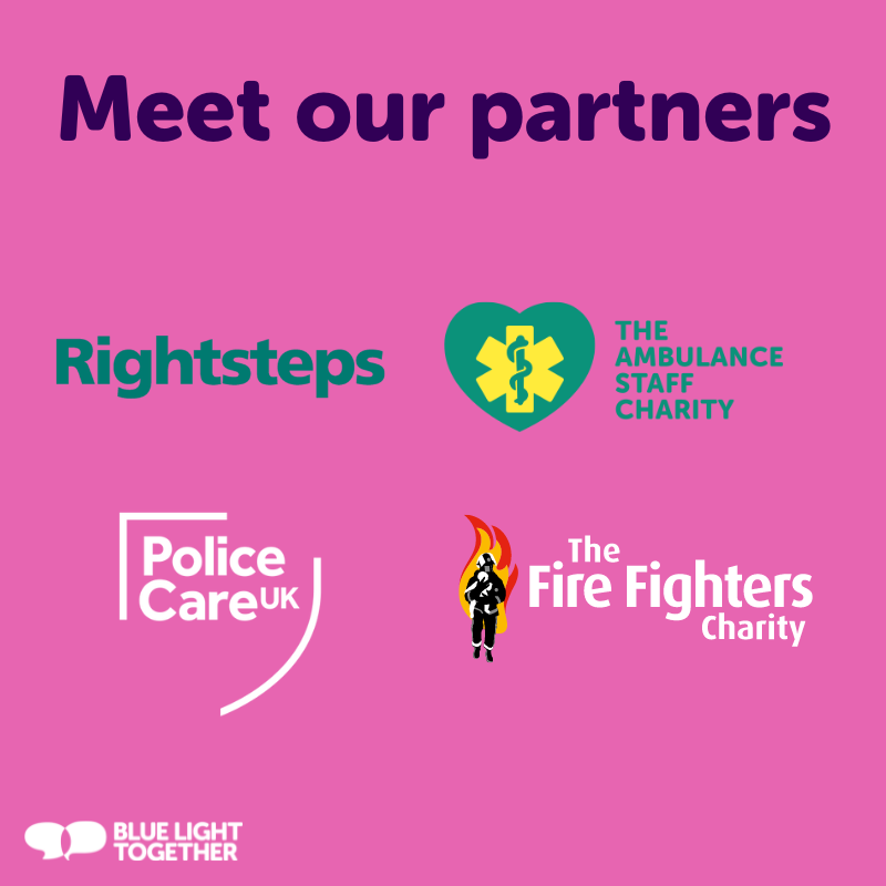 BlueLightTGTHR's tweet photo. Thank you to our partner organisations for their incredible support and collaboration with Blue Light Together.
Together, we're making a positive impact on the mental health of emergency service workers. 🙏✨
#bluelightcommunity #wellbeing #mentalhealth https://t.co/RKzmeDCrUN