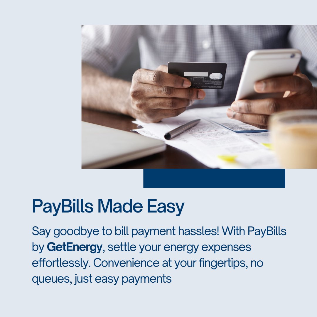 GetenergyHQ's tweet photo. But wait, There’s more! 
GetEnergy isn’t just about convenience; it’s it speed at which we gather Energy to empower you, is what’s incredibly important. ⚡️🚀

?? How do we do this?
-We simplify your tedious task of bill payments. 😁 Yes! https://t.co/Kmcp6NrW6j