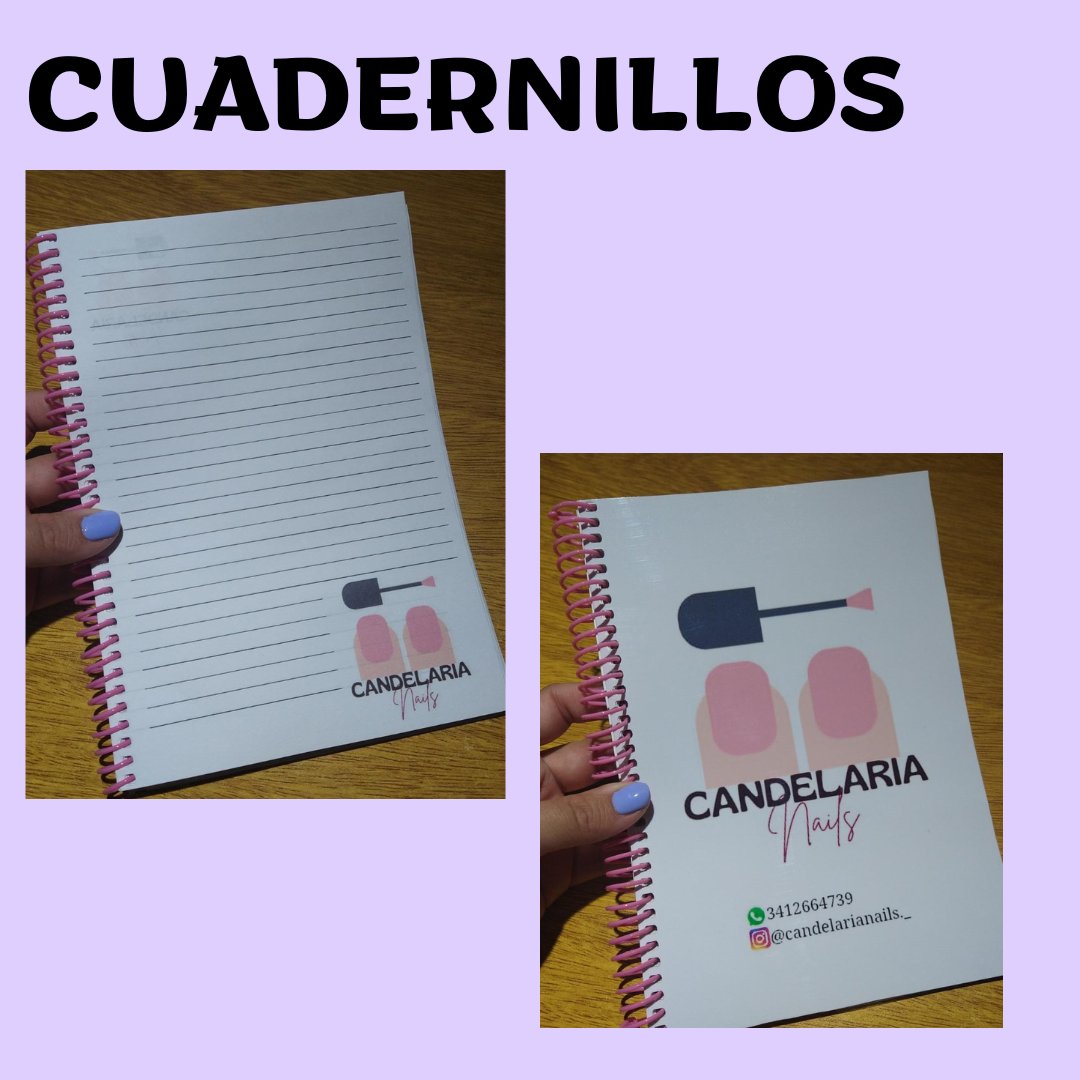 ♥ CUADERNILLOS ♥

- Se elige medida (14x20 - 20x30)
- Se elige tipo de tapa (tapa dura-blanda)
- Se eligen la tapa y contratapa
♥

#FOCUSREGALOS

- Pedidos y consultas al whatsapp - 3412775914