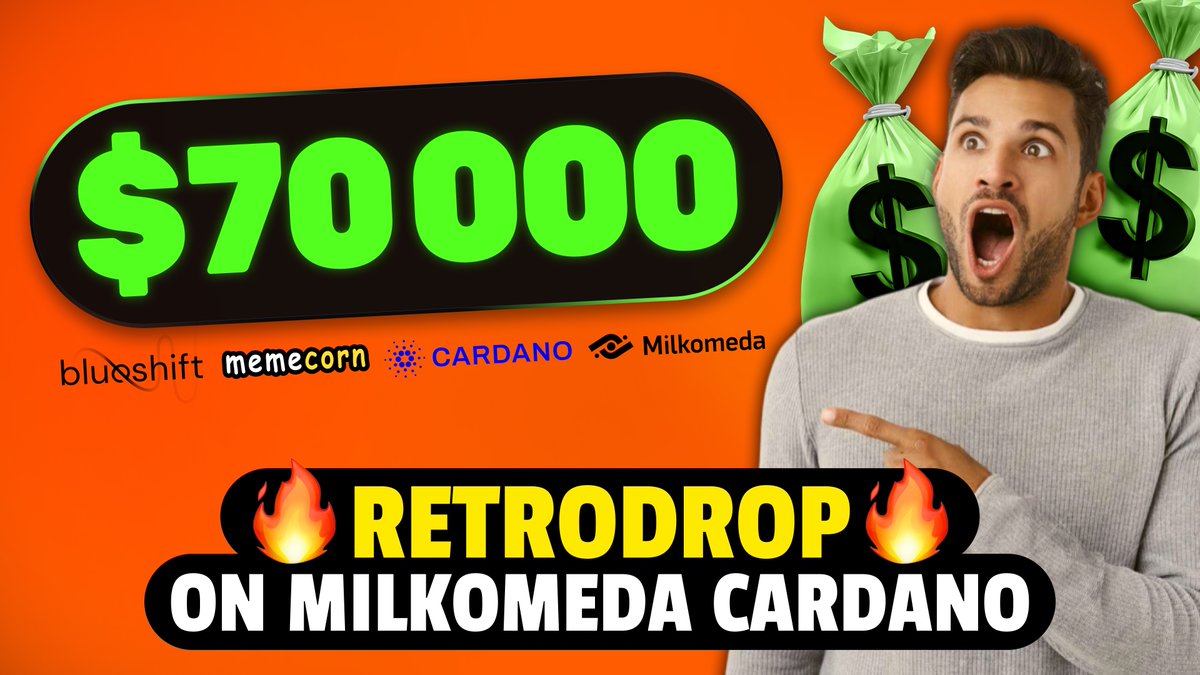meme_corn_'s tweet photo. 🚀$70,000 #Retrodrop Alert!🚀

A massive $70,000 in ADA &amp; $MAX giveaway on @Milkomeda_com hosted by @blueshiftfi &amp; @meme_corn_ for on-chain participation!

Distribution on Dec 20th.

Follow the Telegram Bot to guide you https://t.co/GInsscG8MG

The most active 1000 users win!!! https://t.co/vL6Qmk4Ns9