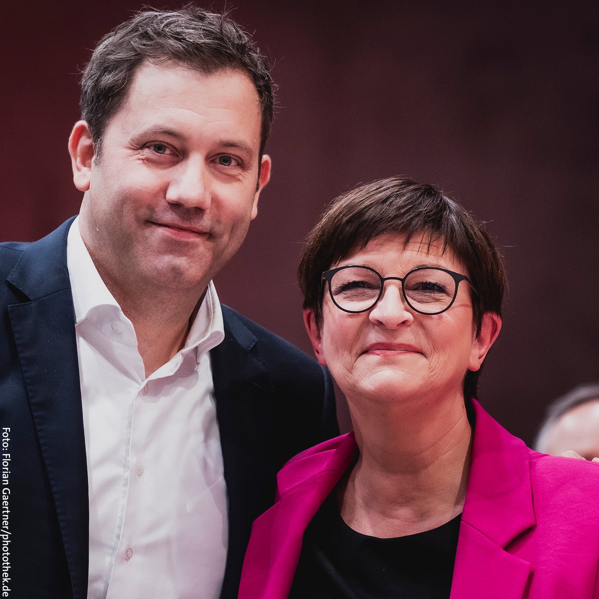 Herzlichen Glückwunsch zur erneuten Wahl als SPD-Parteivorsitzende, Saskia Esken und @larsklingbeil! #SPDBPT23 #SaskiaEsken #LarsKlingbeil @spdde