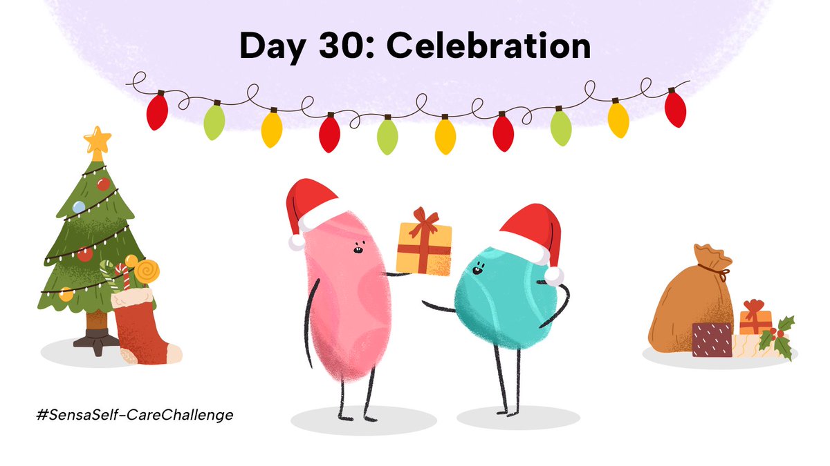 Self-care #challenge: Day 3️⃣0️⃣ With a special #celebration approaching, conclude your self-care journey today! Treat yourself to something special, a reward for completing the challenge and making a trip around the sun once more. We're so proud of you! 🎉