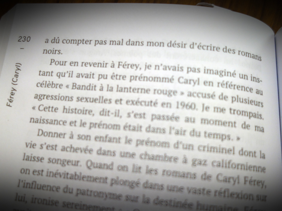CorreErwan's tweet photo. J'aime bien Caryl Férey ! 😉
Et, j'ai découvert l'origine - probable - de son drôle de prénom juste là...
C'est dans le « Dictionnaire Amoureux du Polar » de Pierre Lemaitre !
Vrai ou faux, c'est déjà dans la légende !
#CarylFerey #PierreLemaitre #Littérature #CarylChessman https://t.co/ty9bAPxLUR