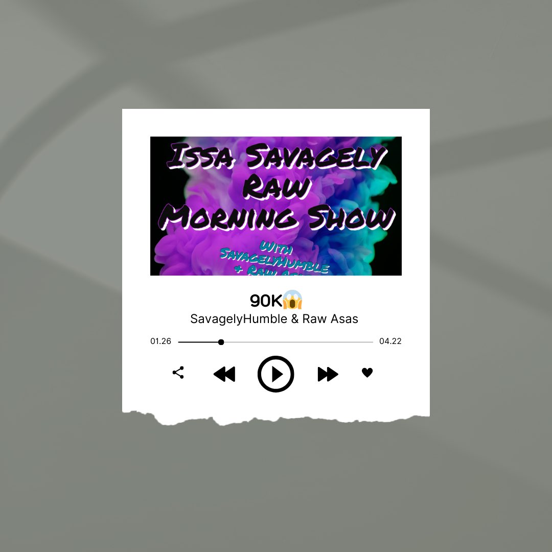 opulenceradio01's tweet image. 🎙️🔥 Wake Up to the Unfiltered Truth! 🔥🎙️
Join us Right Now on the **Issa Savagely Raw Morning Show**, where we dive into the heart of current events and daily life like no one else! #MorningTalks #issasavagelyrawmorningshow #internetradioshow #internetradio #opulenceradio