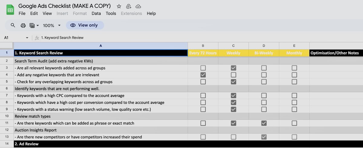 JoeJMarston's tweet image. We create campaigns for 100s of brands.

And use the same Google ads checklist for all of them.

Today I’m giving it to you for free.