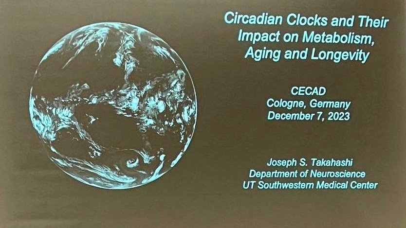Alessandra Stangherlin (@alestang01) on Twitter photo It was such a pleasure and an honour to host Prof Joseph Takahashi <a href="/CircadianClocks/">Joseph Takahashi</a> at <a href="/CECAD_/">CECAD Cologne</a> <a href="/MPIAGE/">MPI for Biology of Ageing</a> for his seminar on circadian clocks and longevity. Thanks for the wonderful and inspiring talk!! It was such a pleasure and an honour to host Prof Joseph Takahashi <a href="/CircadianClocks/">Joseph Takahashi</a> at <a href="/CECAD_/">CECAD Cologne</a> <a href="/MPIAGE/">MPI for Biology of Ageing</a> for his seminar on circadian clocks and longevity. Thanks for the wonderful and inspiring talk!!