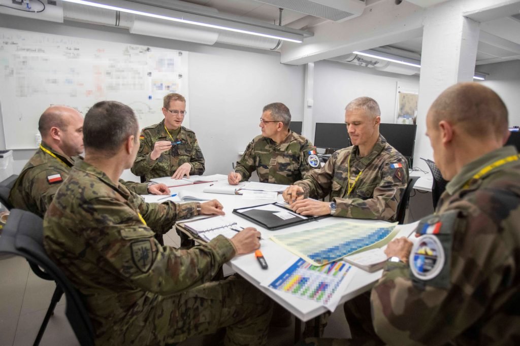 BelgiumDefence's tweet photo. 🇧🇪 military personnel participated in exercise #SteadfastJackal #STJA23. This three-week intensive training, conducted at the Joint Warfare Center (JWC) in 🇳🇴 played a crucial role in certifying @HQEurocorps for its standby position as @NATO Joint Task Force HQ in 2024 #WeAreNATO https://t.co/q05DkOlfIt