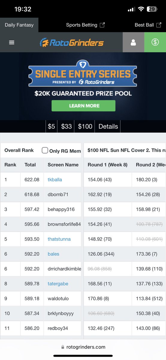tkny23's tweet photo. Is @FanDuel_Support @FanDuel really not going honor their single entry football contest trip package this weekend ? Being first place and then getting ignored by customer service is the treatment you get.   🤦‍♂️.  Do better #fanduel #fanduelsupport https://t.co/dT8JZcGwVh