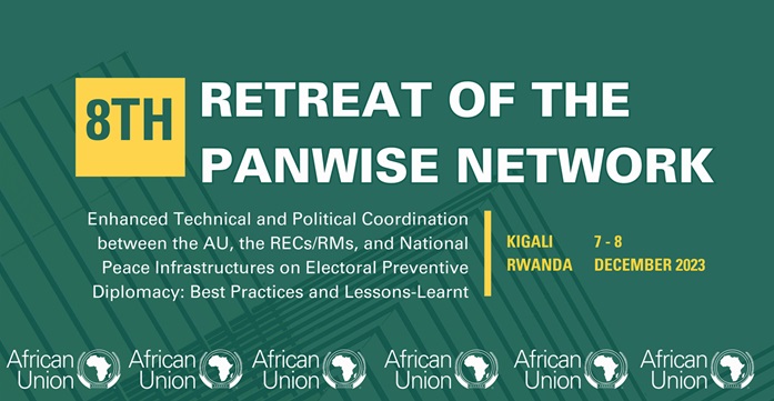 AUC_PAPS's tweet photo. ⏳Happening Now! 

Closing of the the 8th retreat of the Pan-African Network of the Wise (#PANoW) with summarizing key insights and commitments made during the meeting.

#PanWiseRetreat 
#PostElectionDiplomacy 
#AfricanLeaders

📰 Press Release will follow! https://t.co/Mu2XDVLKrZ