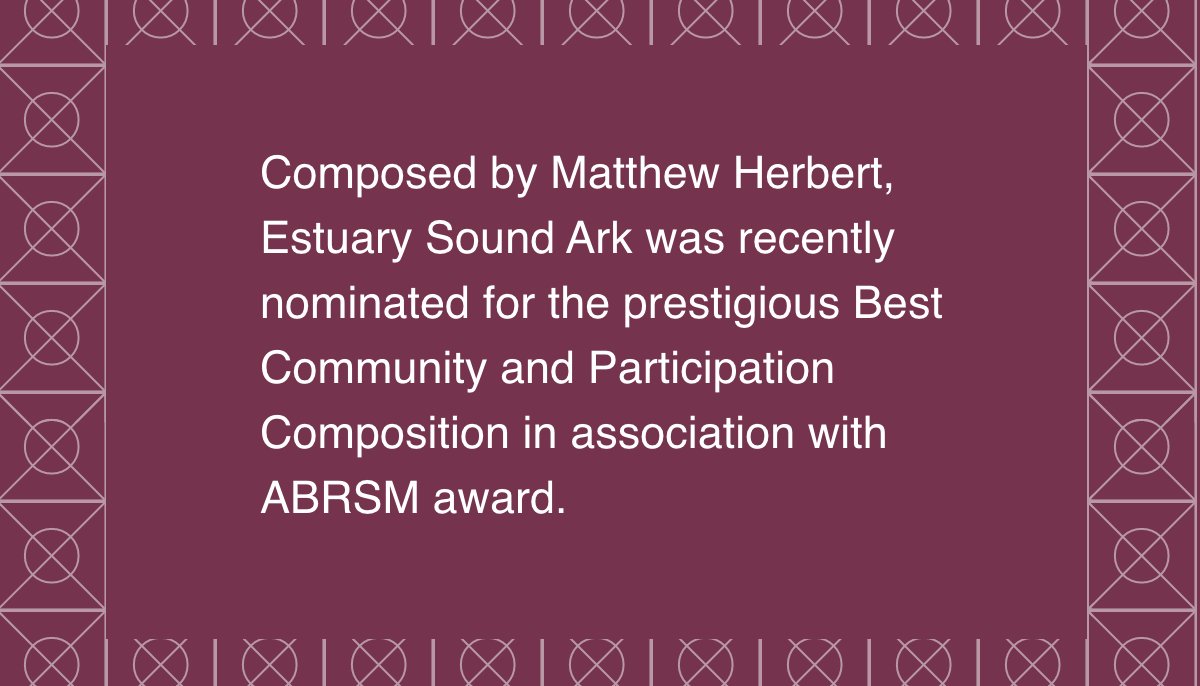 Congratulations to Estuary Sound Ark, a Co-Commission and Re:Gen 2031 project from phase 1 of our programme, who received a nomination for the Best Community and Participation Composition in association with ABRSM at the Ivors Classical Awards. creativeestuary.com/press-releases…