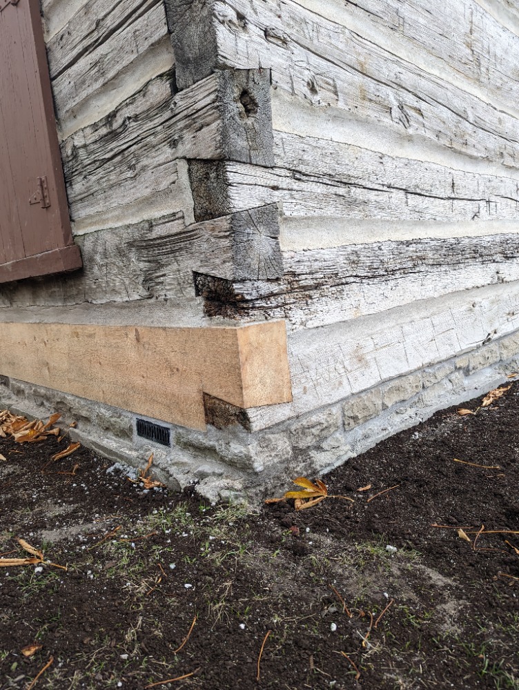YorkPioneers's tweet photo. The final batch of restoration photos showing the new log in place at #ScaddingCabin in late October 2023. Lots more photos at https://t.co/8XLT3fk2tP https://t.co/E5jSZylQGL