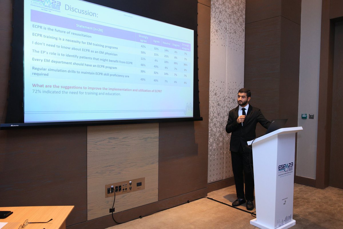 I had a great time presenting about ED activation of extracorporeal cardiopulmonary resuscitation in out-of-hospital cardiac arrest at #ESEM23