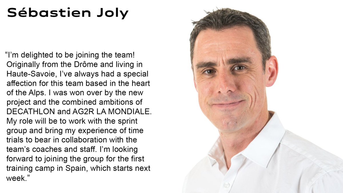 🖋️ We are proud to announce the signing of @sebastienjoly__ as Sports Director 🤝 Welcome to your new home!

🎙️ @sebastienjoly__ : 'I was attracted by the new project'

#AG2RCITROËNTEAM #RoulonsAutrement #RideDifferently