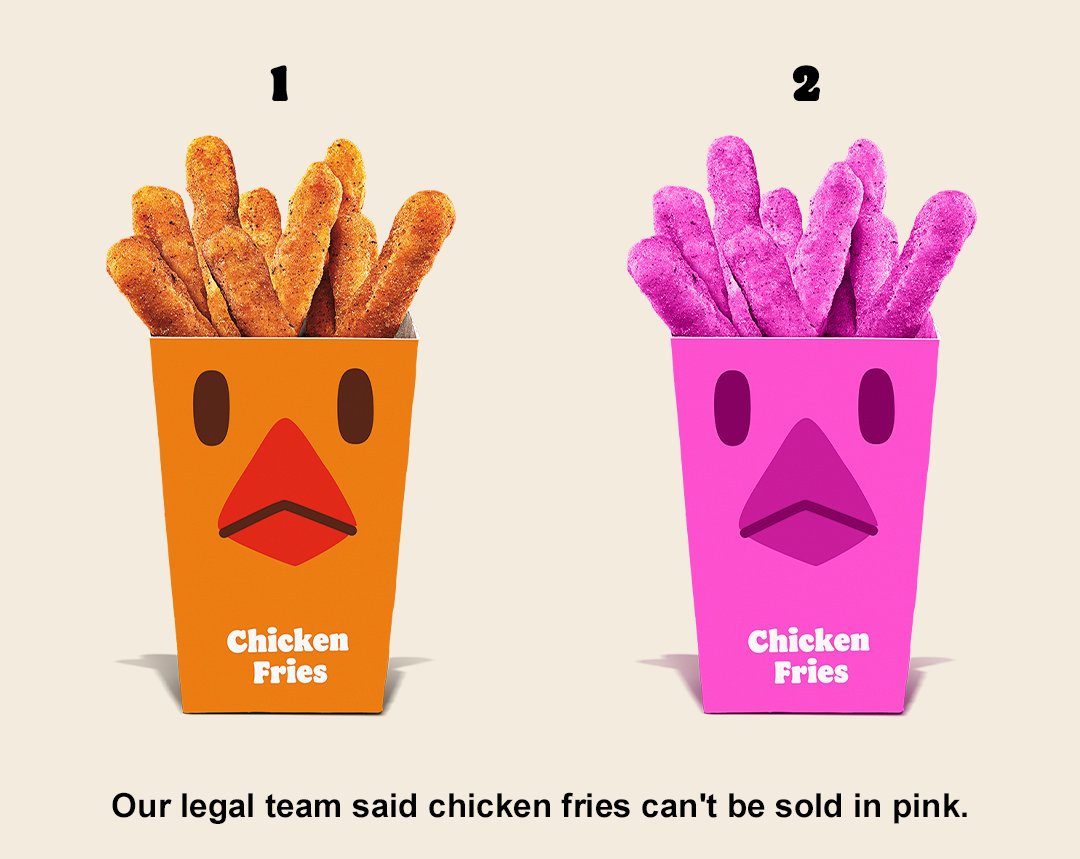 BurgerKing's tweet image. guess which one is a fan of fridays?