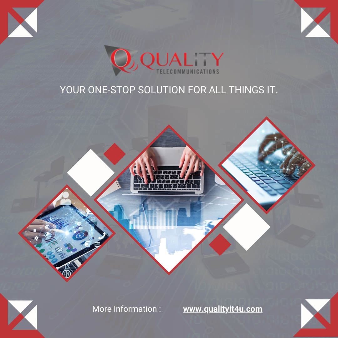 From robust network infrastructure to real-time system monitoring, Quality IT is your one-stop solution for all things IT. Discover the full range of our services by visiting our website today! qualityit4u.com