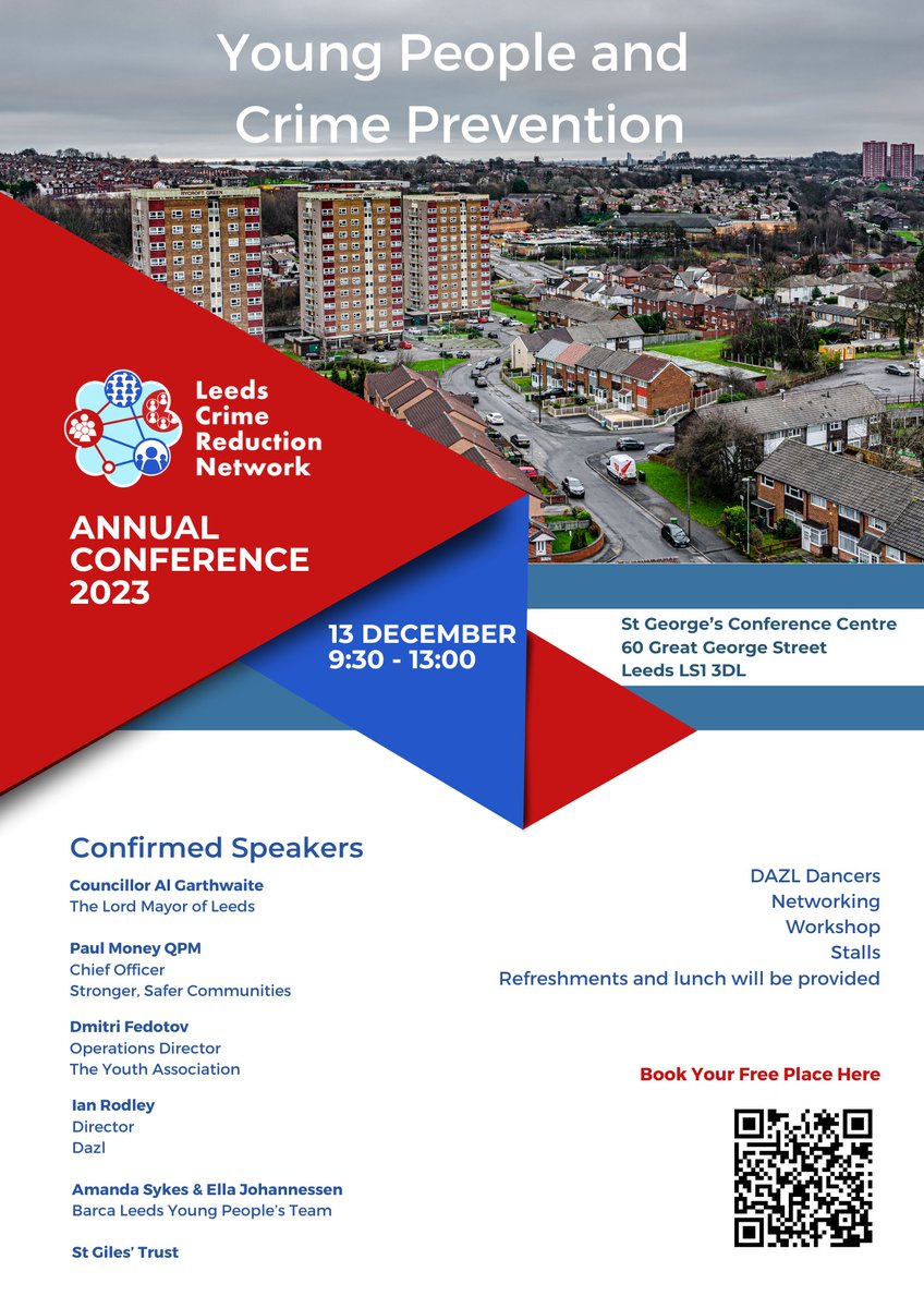 We're pleased to announce that @LordMayorLeeds will be opening our conference on Weds. Join us for some great speakers, lunch and more. Last few spaces remaining👉tinyurl.com/yubmh4pp @SimonHodgsonLCC @James_Allen_TLA @WYCCP_UK @VolActionLeeds