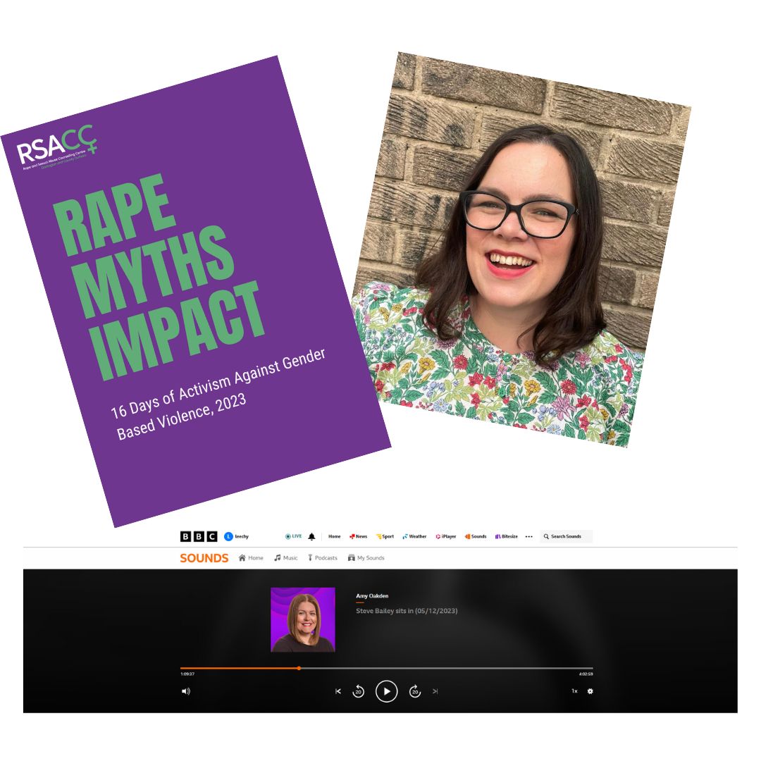 Our CEO, Isabel Owens was interviewed on @TeesBbc yesterday morning on our Rape Myths Impact Report. You can listen again on BBC Sounds: buff.ly/3NdpyYQ  As well as being on the 7am headlines, her full interview appeared at 7.10am and 8.20am.