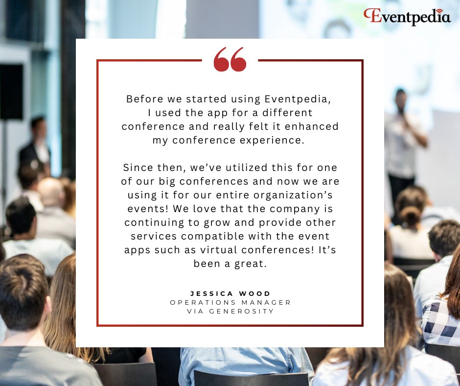 See why Eventpedia is a game changer. Learn more: zurl.co/DAIq 

#eventpedia #assnchat #associations #eventtech #eventapps