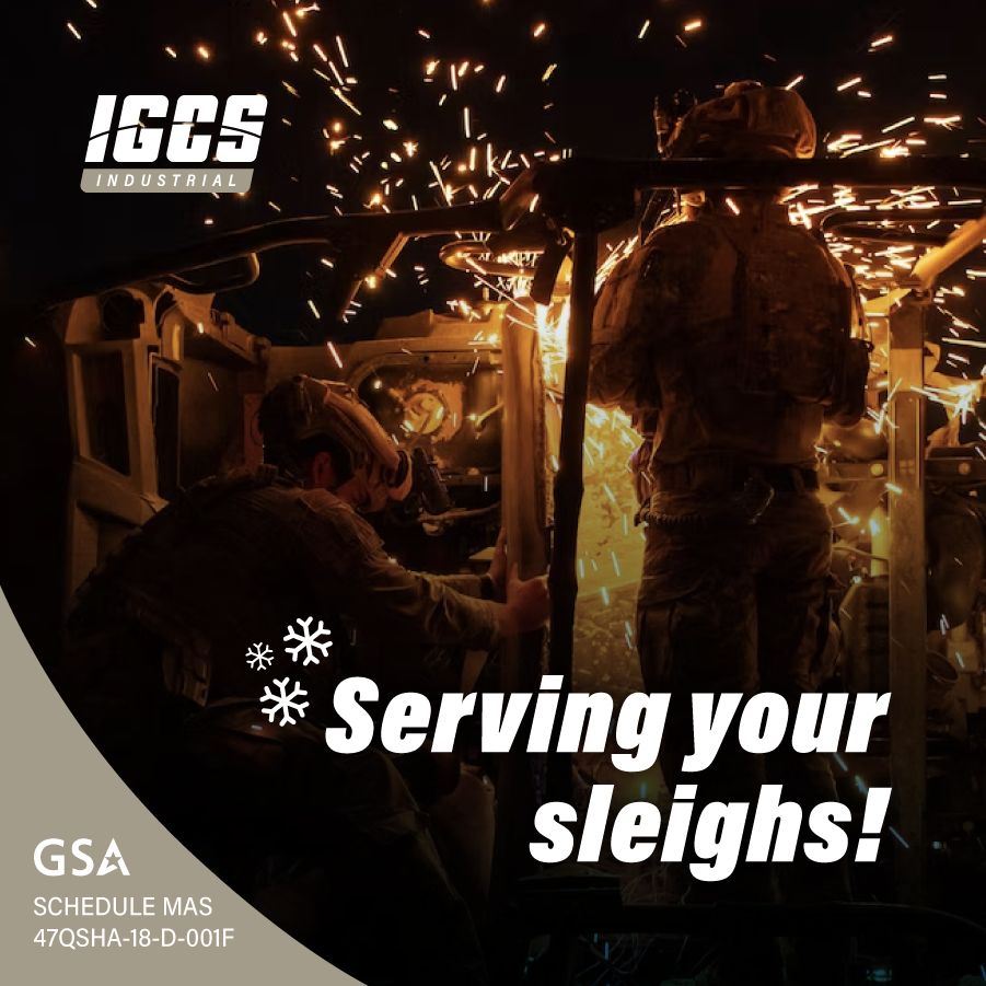 When the elves are busy, call in IGCS– we've got Santa's back for all his last-minute industrial needs!

The appearance of U.S. Department of Defense (DoD) visual information does not imply or constitute DoD endorsement.
