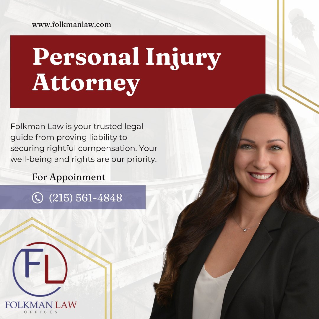 Slipped and fell in Pennsylvania? 🚶‍♂️💥 Folkman Law is here to guide you through the legal maze. From proving liability to securing compensation, we're your advocates.
1l.ink/R4K4G4S
#FolkmanLaw #SlipAndFall #PhillyLaw #ChesterLaw #PALaw #PAlawyer