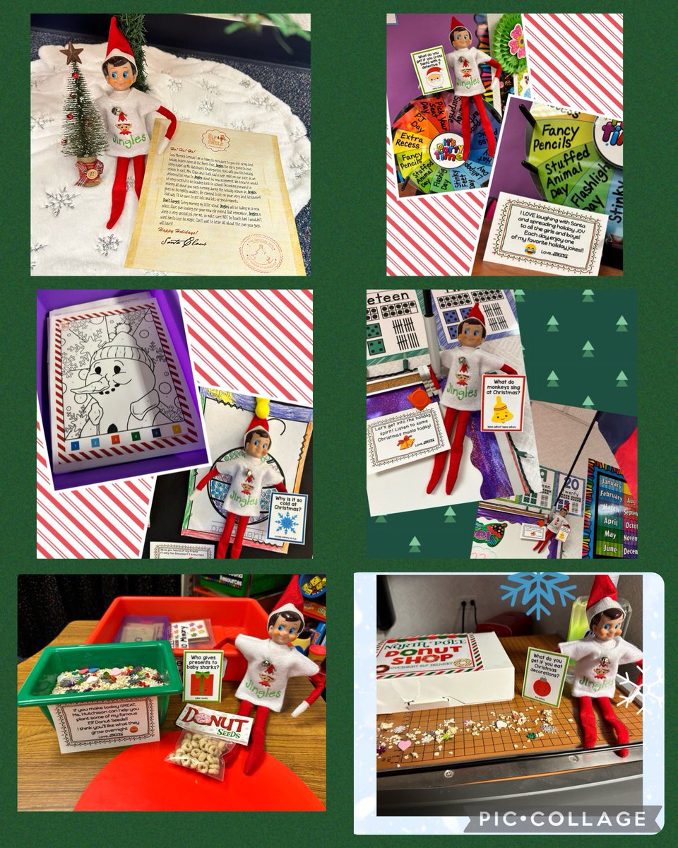 MsHKinderCrew's tweet photo. A week of FUN with Jingles!!!! ❤️💚🤍 #hereturned #holidayseason #kinderfun #behaviorincentive @LindseyElem https://t.co/TALQv9J4wz