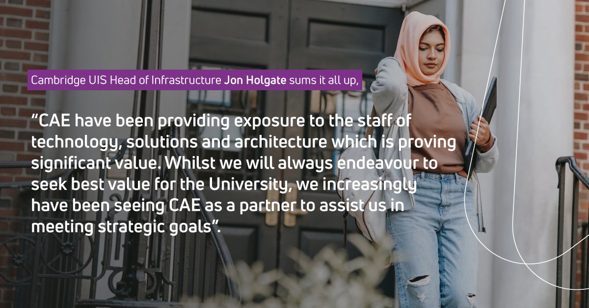 💎 How do you support a university that is pushing the boundaries of research and innovation? By providing the best technology, solutions, and architecture that can keep up. 

Read more– 
eu1.hubs.ly/H06zyP10

#thisiscae #cambridge #successstory  #moregooddays