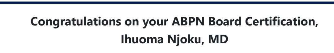 I am excited to announce that I am now a ABPN Board certified Psychiatrist ✅ with a little over 6 months until completing my Consultation-Liaison Psychiatry Fellowship. @CL_Psychiatry #MedTwitter #psychtwitter